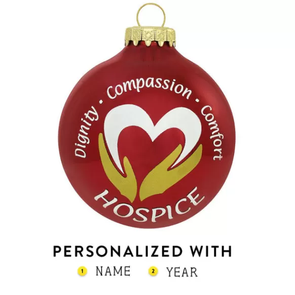 Cheap Bronners Personalized Hospice Glass Bulb Ornament