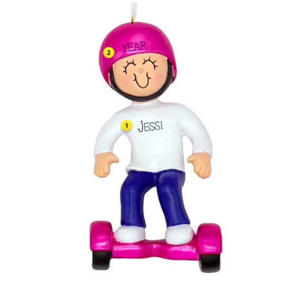 Store Personalized Hoverboard Ornament - Female Transportation