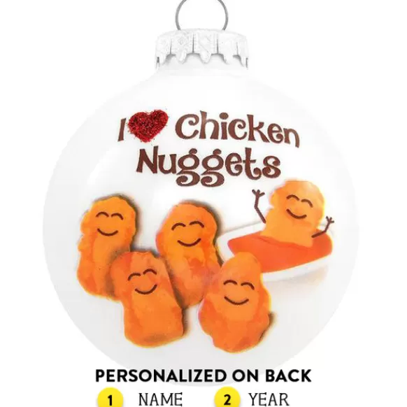 Shop Bronners Personalized I Love Chicken Nuggets Ornament