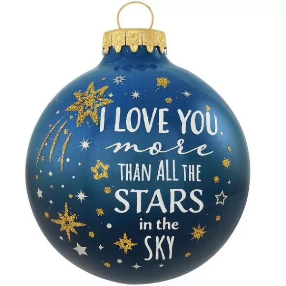 Store Personalized "I Love You" Glass Bulb Ornament Family Members