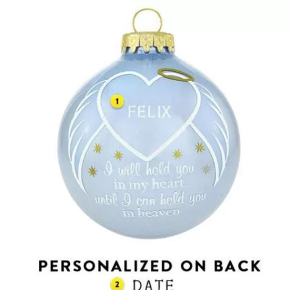 Best Sale Personalized I Will Hold You Memorial Ornament - Blue Memorial