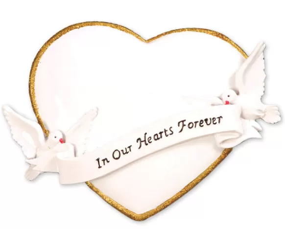 Discount Personalized In Our Hearts Forever Ornament Memorial