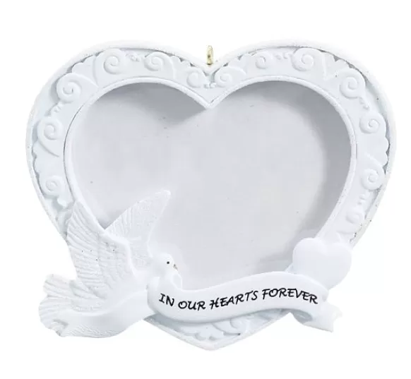 Best Sale Personalized In Our Hearts Forever Photo Frame Ornament Memorial