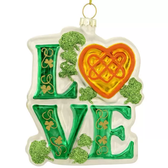 Best Bronners Personalized Irish Love Glass Ornament