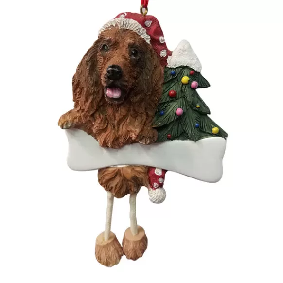 Best E & S Imports Personalized Irish Setter Dog Ornament