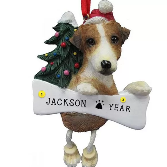 Clearance E & S Imports Personalized Jack Russell Dog Ornament