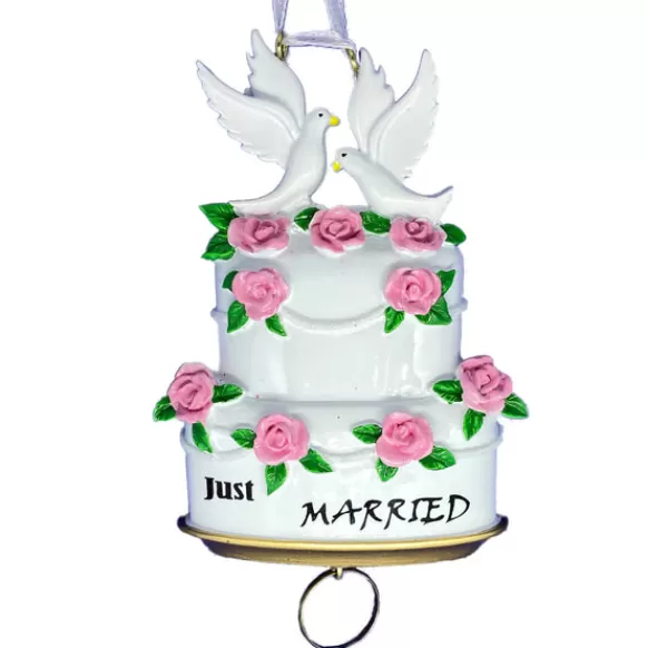 Outlet Personalized Just Married Wedding Cake Ornament Engaged, Wedding, & Anniversary