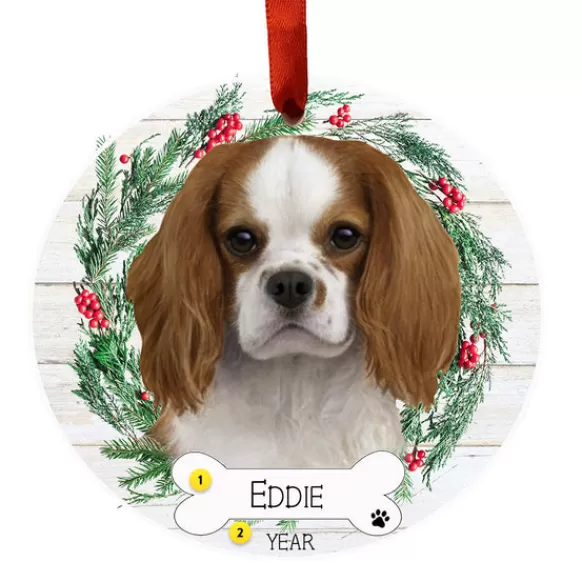 Flash Sale E & S Imports Personalized King Charles Cavalier Ornament