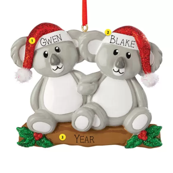 Best Sale Personalized Koala Couple Ornament Couples