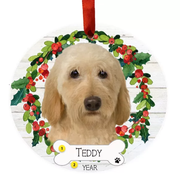 Best E & S Imports Personalized Labradoodle Ornament - Cream