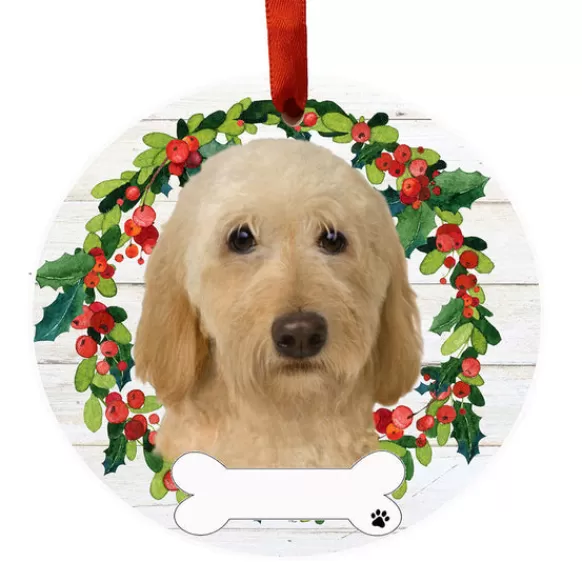 Best E & S Imports Personalized Labradoodle Ornament - Cream