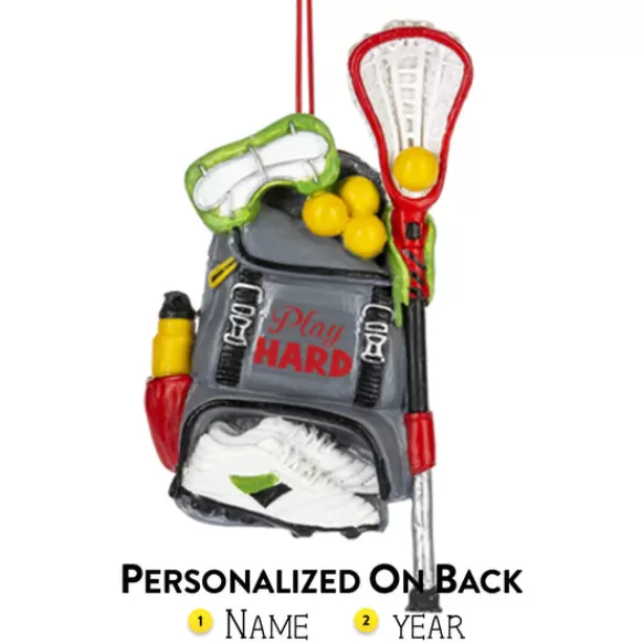 Shop Ganz Personalized Lacrosse Bag "Play Hard" Ornament