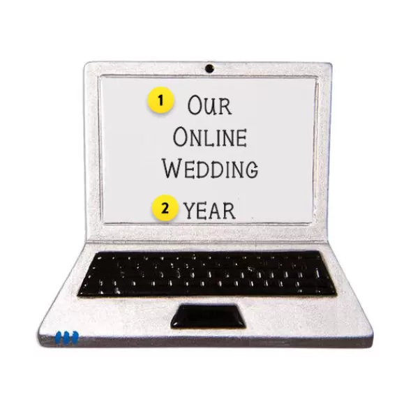 Cheap Personalized Laptop Computer Ornament School Days