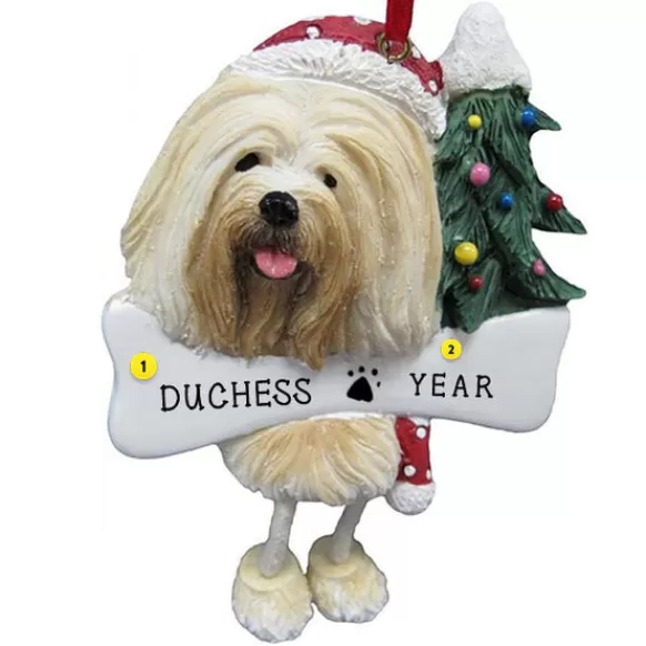 Flash Sale E & S Imports Personalized Lhasa Apso Dog Ornament