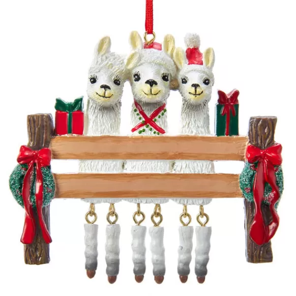 Best Kurt Adler Personalized Llama Family Of 3 Ornament