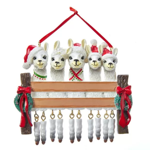 Shop Kurt Adler Personalized Llama Family Of 5 Ornament