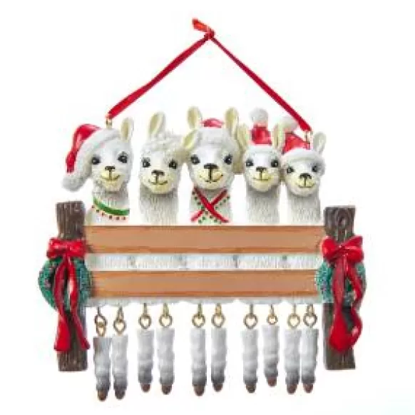 Shop Kurt Adler Personalized Llama Family Of 5 Ornament