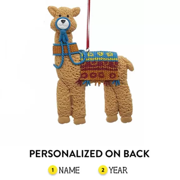 Shop Kurt Adler Personalized Llama With Blanket Ornament