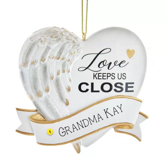 Best Sale Personalized Love Keeps Us Close Memorial Ornament Memorial