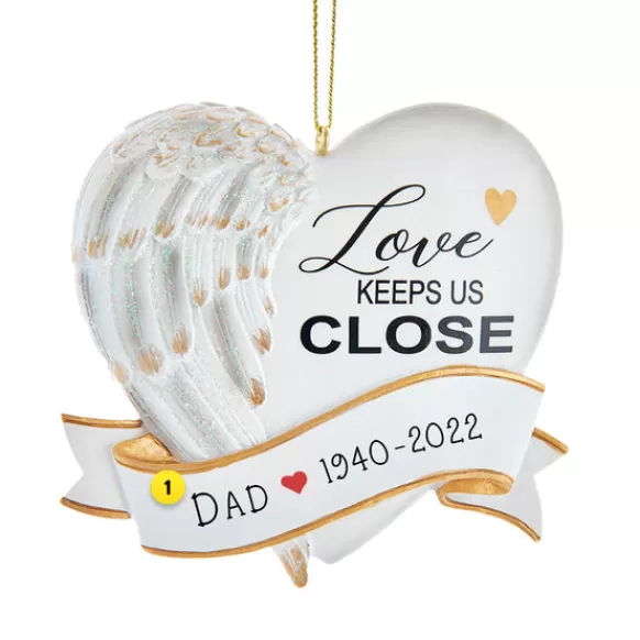 Best Sale Personalized Love Keeps Us Close Memorial Ornament Memorial