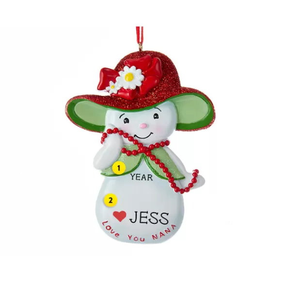 Clearance Personalized Love You Nana Snowwoman Ornament Family Members