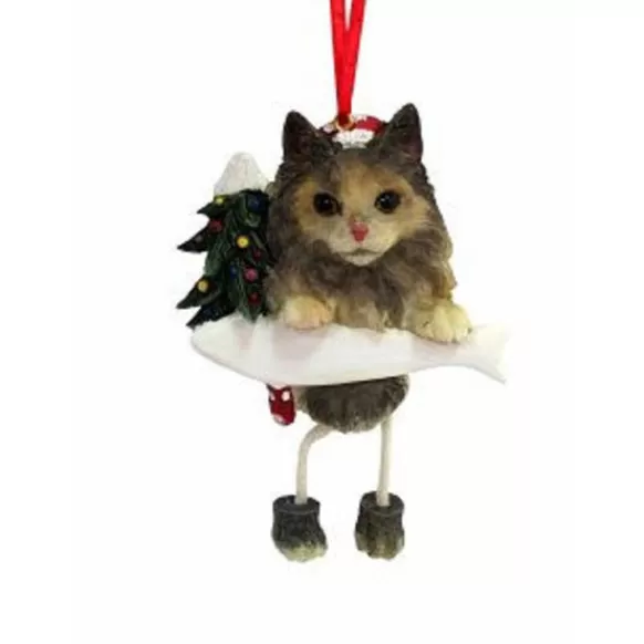 Fashion E & S Imports Personalized Maine Coon Cat Ornament