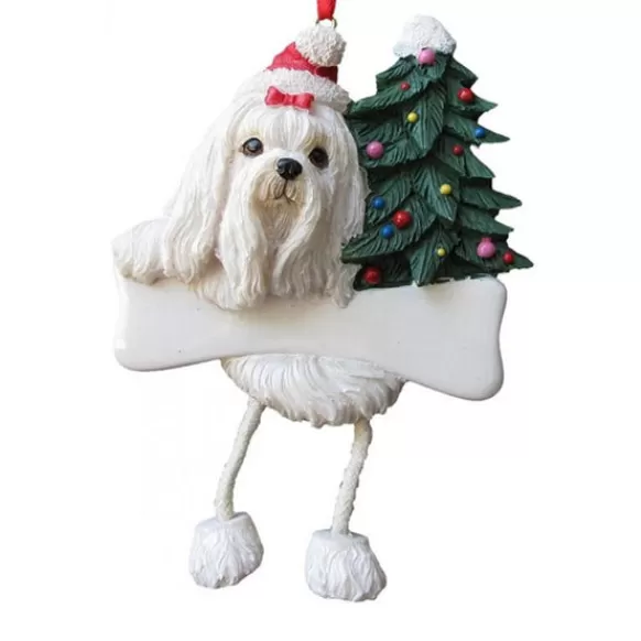 Best E & S Imports Personalized Maltese Dog Ornament