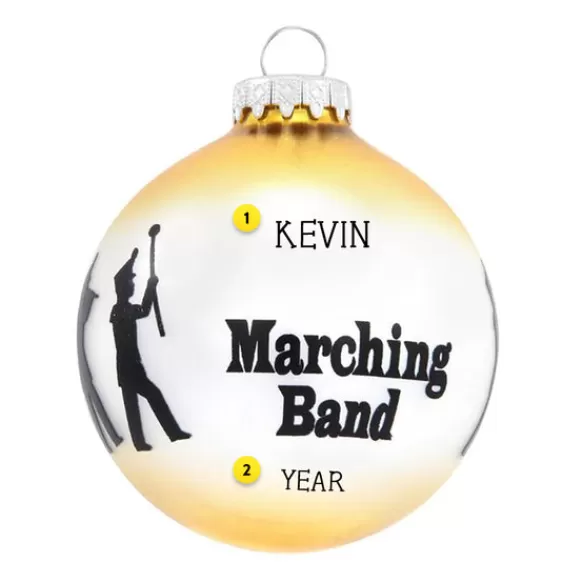 Best Personalized Marching Band Bulb Ornament Music