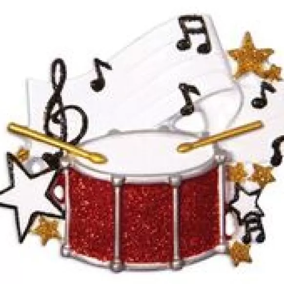 Best Personalized Marching Snare Drum Ornament Music