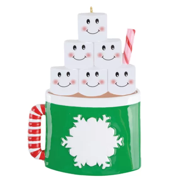 Best Rudolph & Me Personalized Marshmallow Mug Family Of 6 Ornament