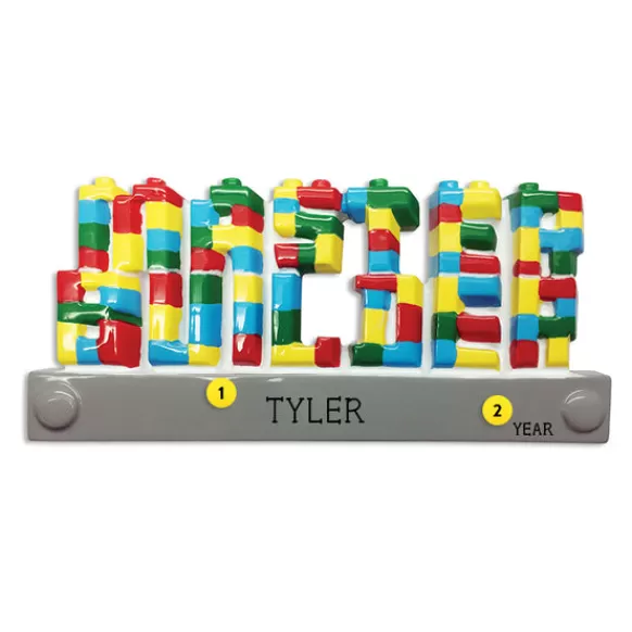 Best Personalized Master Builder Ornament Kids