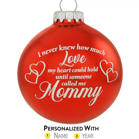 Outlet Personalized Mom Glass Bulb Ornament Family Members