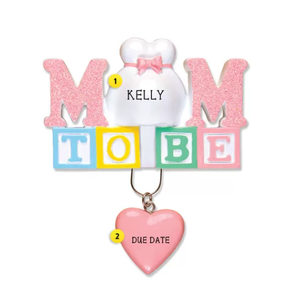 Hot Personalized Mom To Be Ornament Expecting & New Family