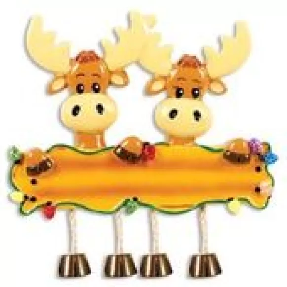 Store Personalized Moose Couple Ornament Couples