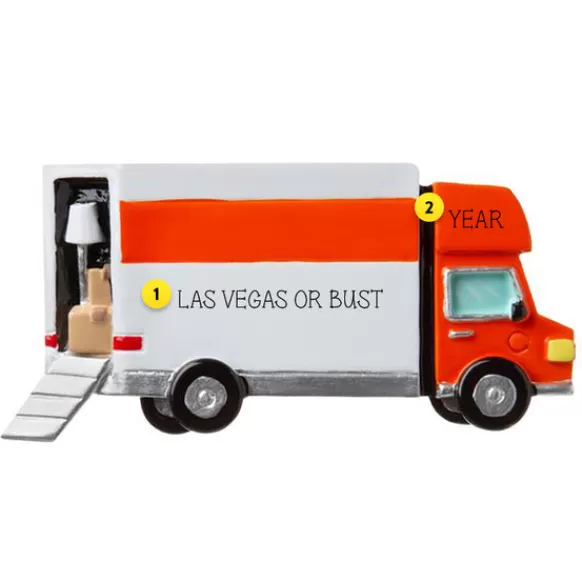 Store Personalized Moving Truck Ornament Household