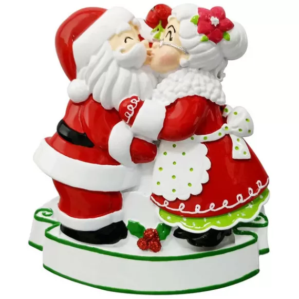 Sale PolarX Personalized Mr. & Mrs. Claus Kissing Ornament