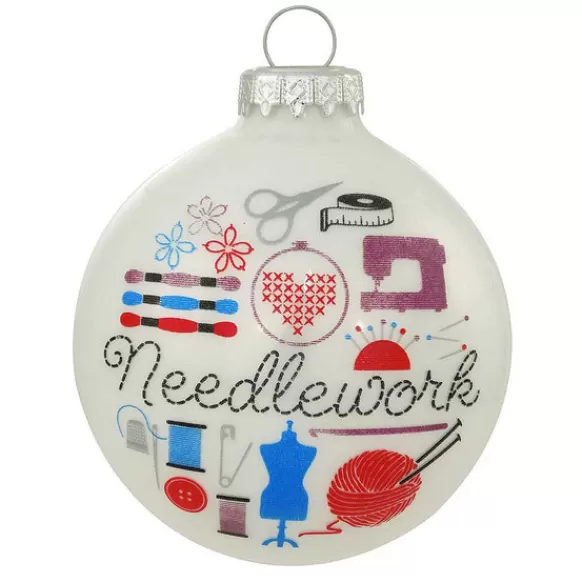 Best Sale Personalized Needlework Glass Bulb Ornament Hobbies & Activities