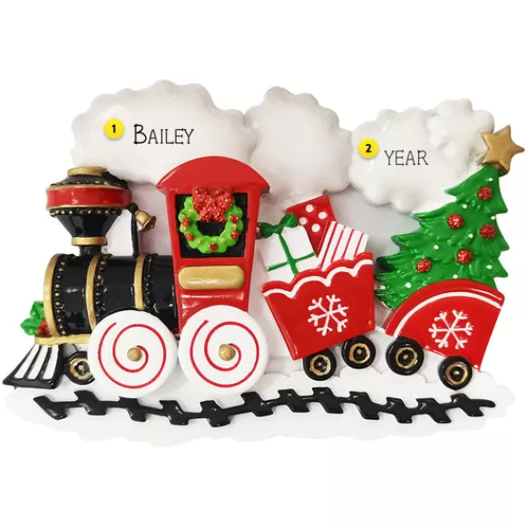 Cheap PolarX Personalized Nostalgic Christmas Train Ornament