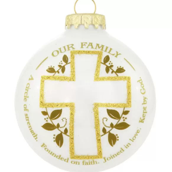 Shop Personalized Our Family Circle Glass Ornament Family Members