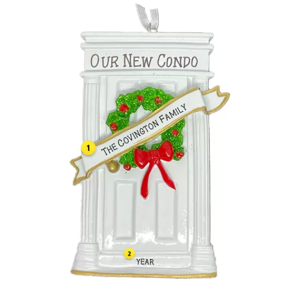 Online Personalized Our New Condo Door Ornament Home & Housewarming