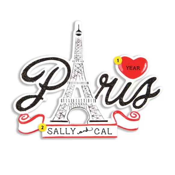 Best Sale PolarX Personalized Paris Ornament