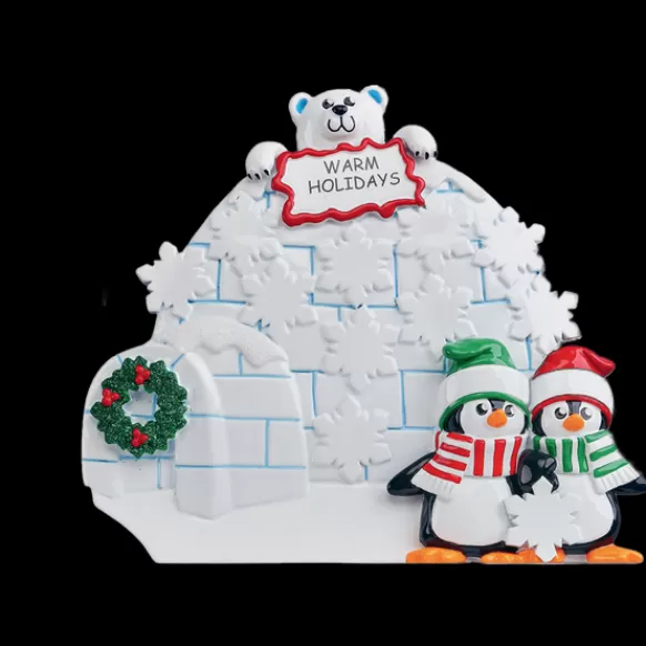 Cheap Personalized Penguin Igloo Table Top Decoration Table Tops