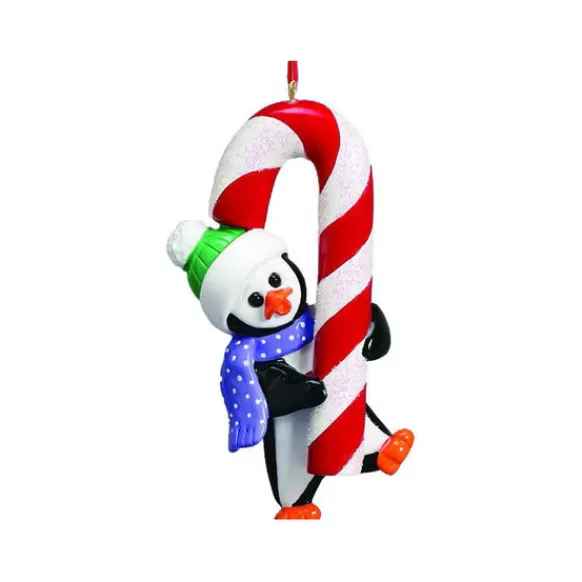 Discount Rudolph & Me Personalized Penguin With Candy Cane Ornament