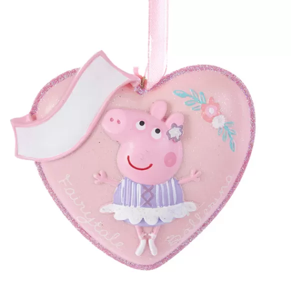 Online Personalized Peppa Pig Heart Ornament Licensed Characters