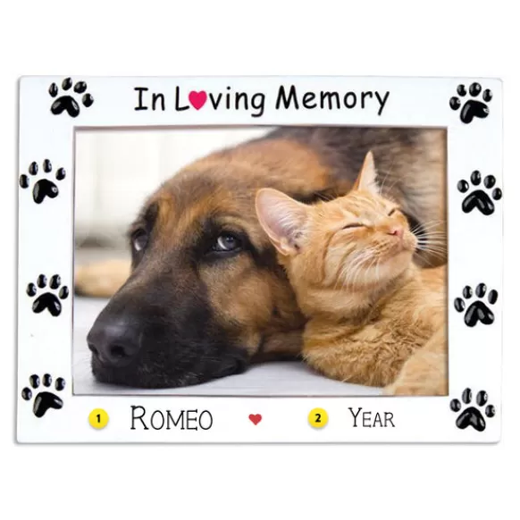 Clearance Personalized Pet Memorial Frame Ornament Memorial