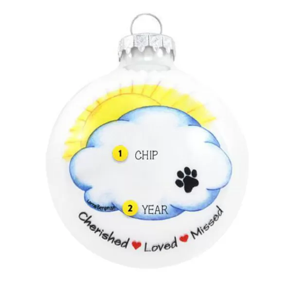 Best Personalized Pet Memorial Glass Ornament Memorial