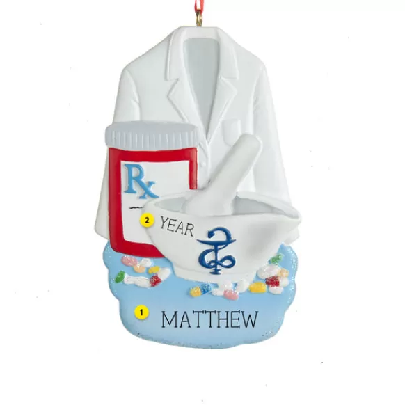 Discount Kurt Adler Personalized Pharmacist Ornament