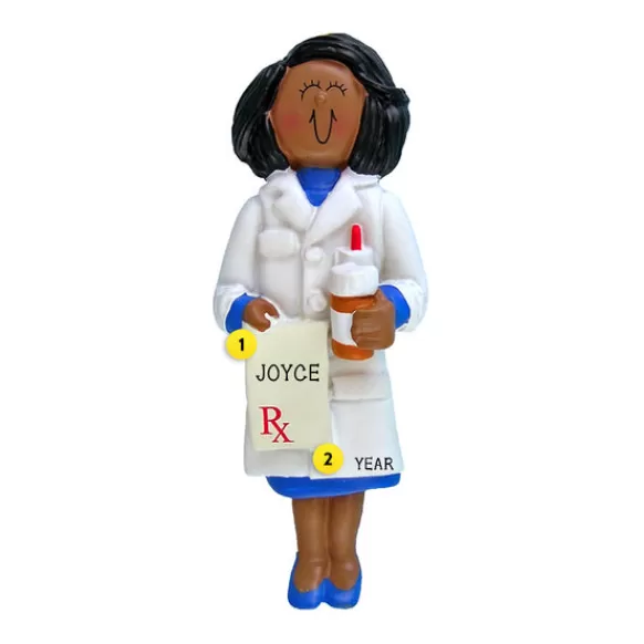 Shop Ornament Central Personalized Pharmacist Ornament - African-American Female