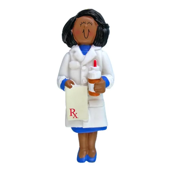 Shop Ornament Central Personalized Pharmacist Ornament - African-American Female