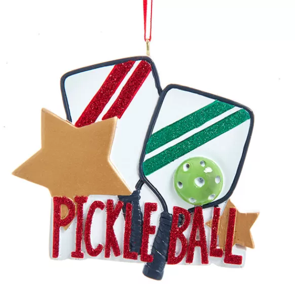 Store Kurt Adler Personalized Pickleball Ornament